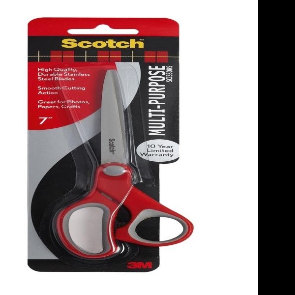 TIJERAX CMANGO PLAST. 7-17.7CM. SCOTCH 1427 BL.C1 6C36